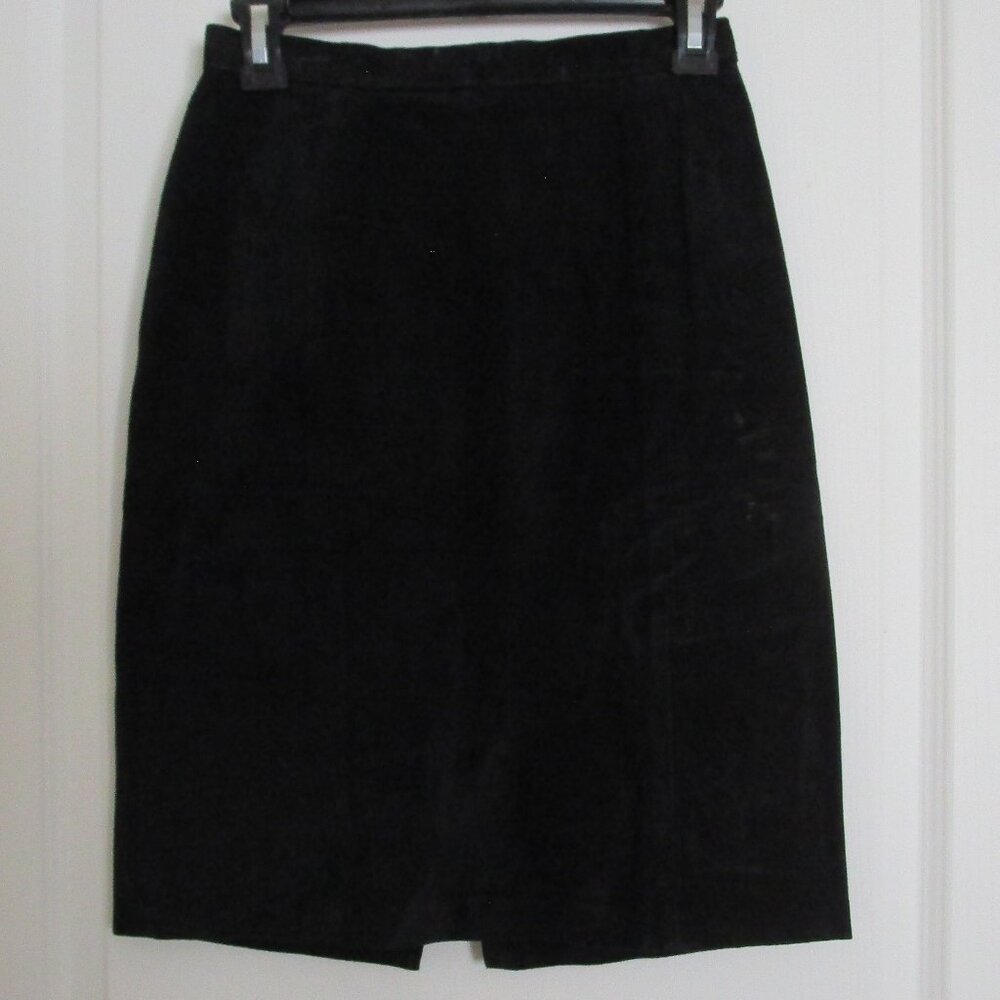 genuine suede mini skirt
